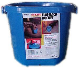 Heated Bucket, Flat-Back Plastic