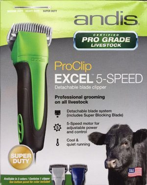 andis proclip excel 5 speed clippers