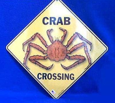 Sign, Crab Crossing