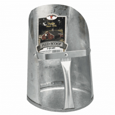 3 Quart Galvanised Feed Scoop