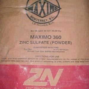 50-lb bag of Zinc Sulfate Monohydrate