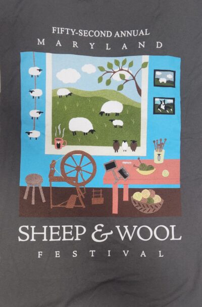 2025 Maryland Sheep & Wool Festival T-Shirt -Charcoal