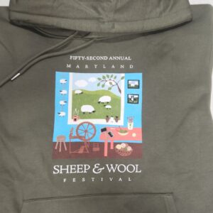 2025 Maryland Sheep & Wool Festival Green Sweatshirt