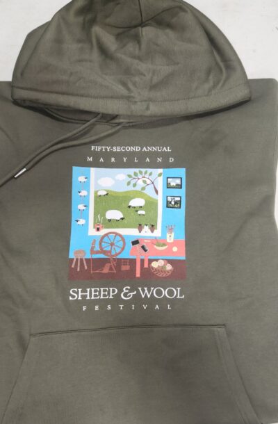 2025 Maryland Sheep & Wool Festival Green Sweatshirt