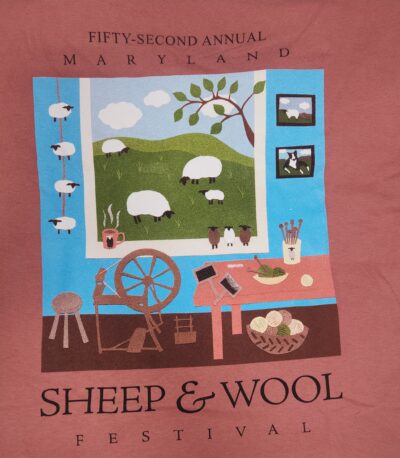 2025 Maryland Sheep & Wool Festival T-Shirt - Rose